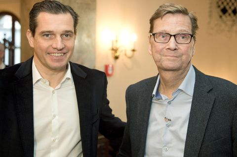 Michael Mronz mit Guido Westerwelle: "Unser gemeinsamer Kompass fürs Leben führt mich weiterhin."