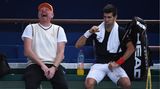 Boris Becker und Novak Djokovic