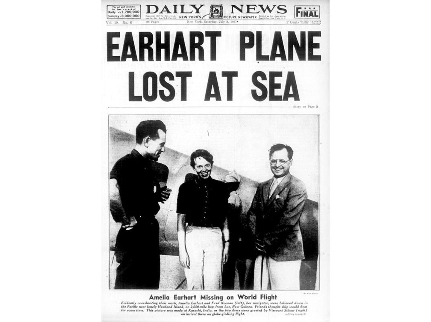 Die Welt war geschockt als die Pilotin verschwand.