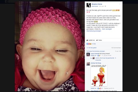 Mutter Baby Piercing