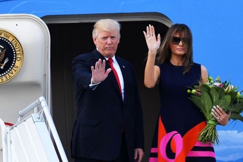 Air Force, Marine One und "The Beast": So verliefen Trumps erste Stunden in Hamburg