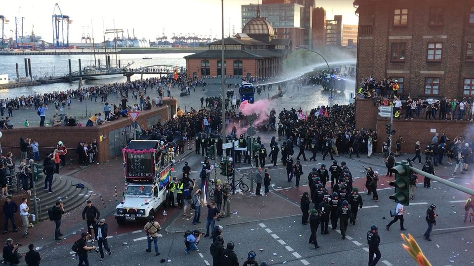 G20-Protest "Welcome to Hell": Die Wut entlädt sich auf Hamburgs Straßen