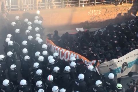 G20-Protest in Hamburg: Hier trifft die Polizei auf den Schwarzen Block
