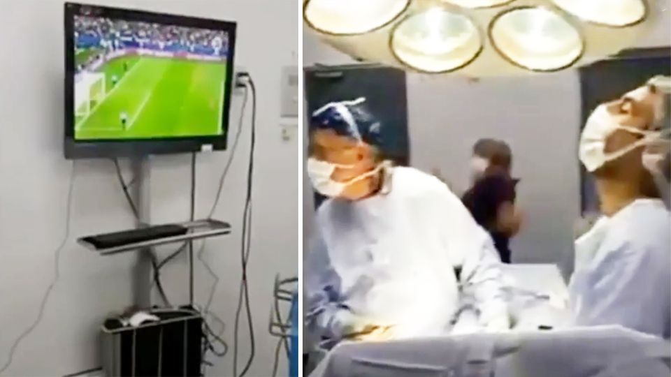 Confed Cup OP Fußball Chile Ärzte Mediziner TV Chile: Ärzte schauen Fußball während OP - Confed Cup im Krankenhaus