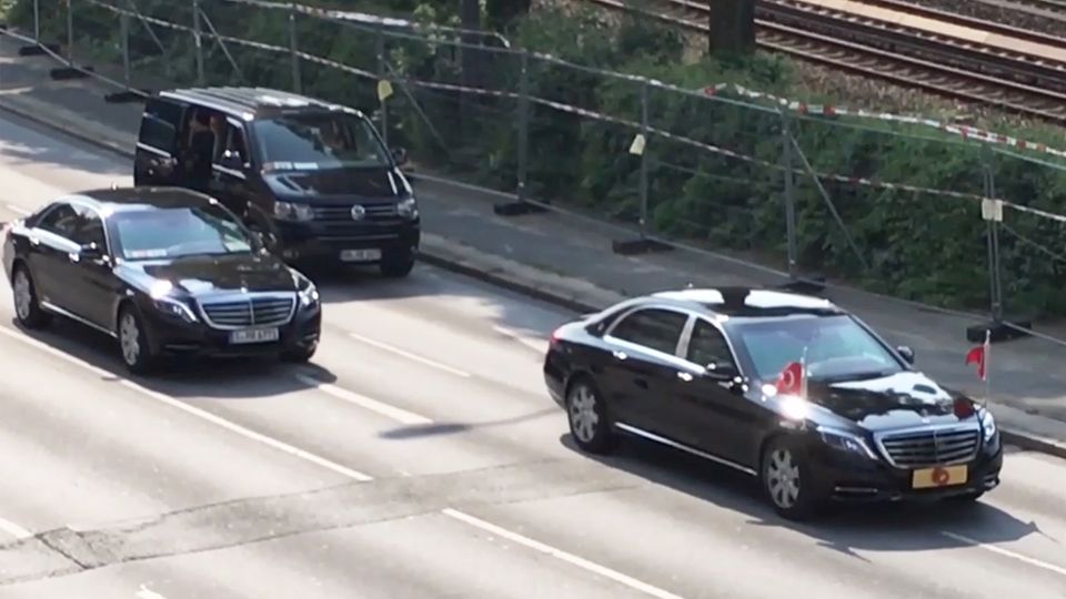 Erdogan G20 Karosse G20 in Hamburg: Welcher Staatschef hat die dickste Karosse?