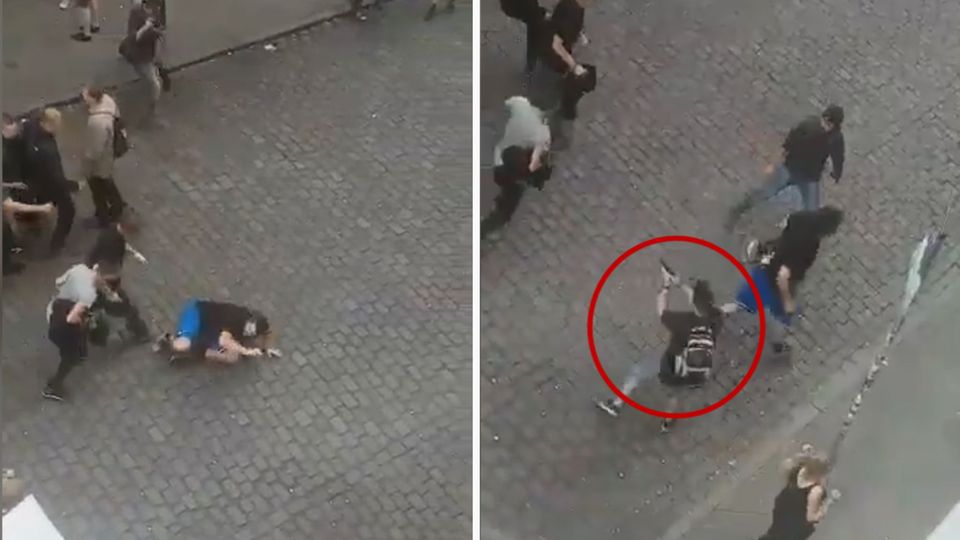 Zwischenfall in Hamburg: Video soll Warnschuss im Schanzenviertel zeigen