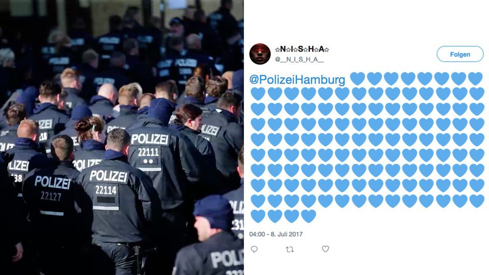Sympathie für die Polizei in den sozialen Medien Sympathie für die Polizei in den sozialen Medien