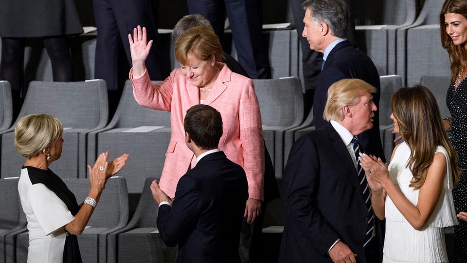 Konzert zum G20-Gipfel: So wird Merkel in der Elphi gefeiert