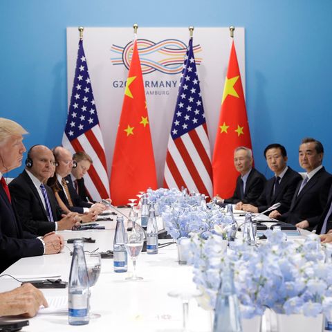 G20: Donald Trump bei Gesprächen mit dem chinesischen Präsidenten Xi Jinping