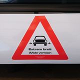 Von diesem Aufkleber träumt doch jeder Autofahrer...