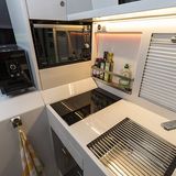 Die kleine Bordküche des VW Amarok 3.0 TDI Geho Cab Kora