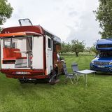 VW Amarok 3.0 TDI Geho Cab Kora - das Heckteil des Reisemobils lässt sich öffnen