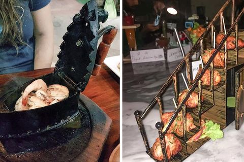 Essen aus einem Bügeleisen, oder Chicken Wings von einer Treppe? Die Kreativität kennt keine Grenzen. Ganz zum Leid der Gastro-Bewegung "We want plates".