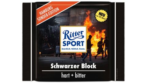 Ritter Sport G20-Edition: Der Snack für Leckermäuler mit Vermummungsfetisch