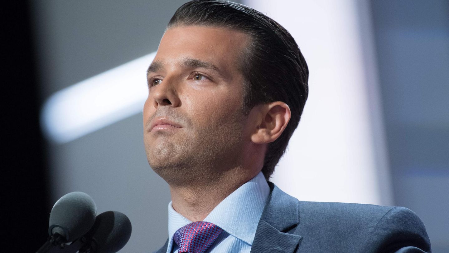 Donald Trump Jr. spricht bei einer Konferenz in Cleveland, USA.