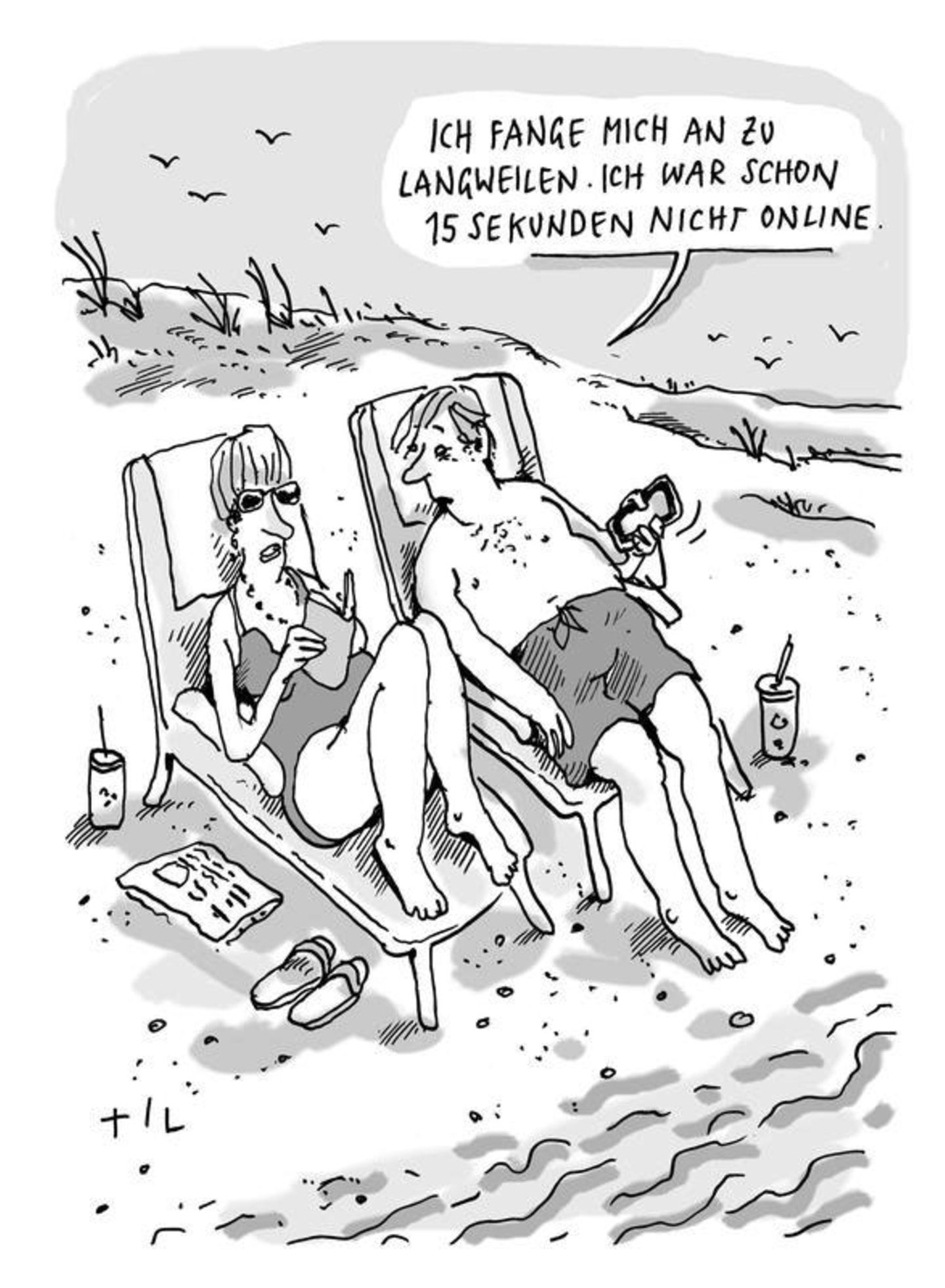 Urlaubs-Cartoons: So anstrengend können Ferien sein