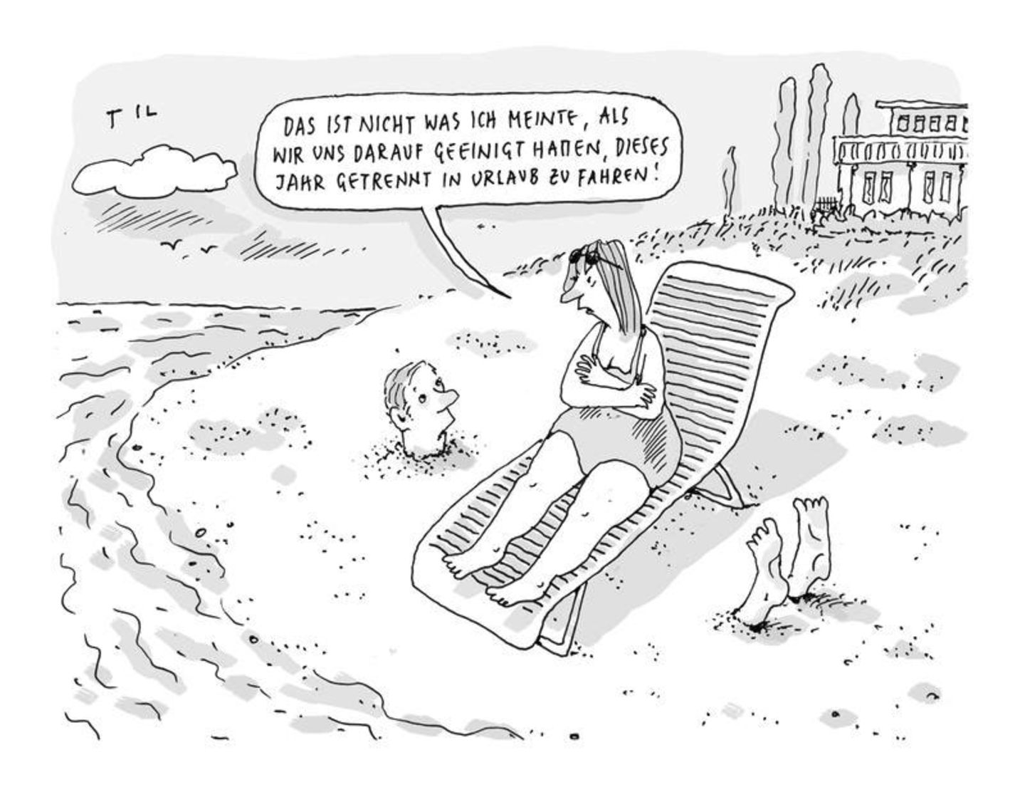 Urlaubs-Cartoons: So anstrengend können Ferien sein