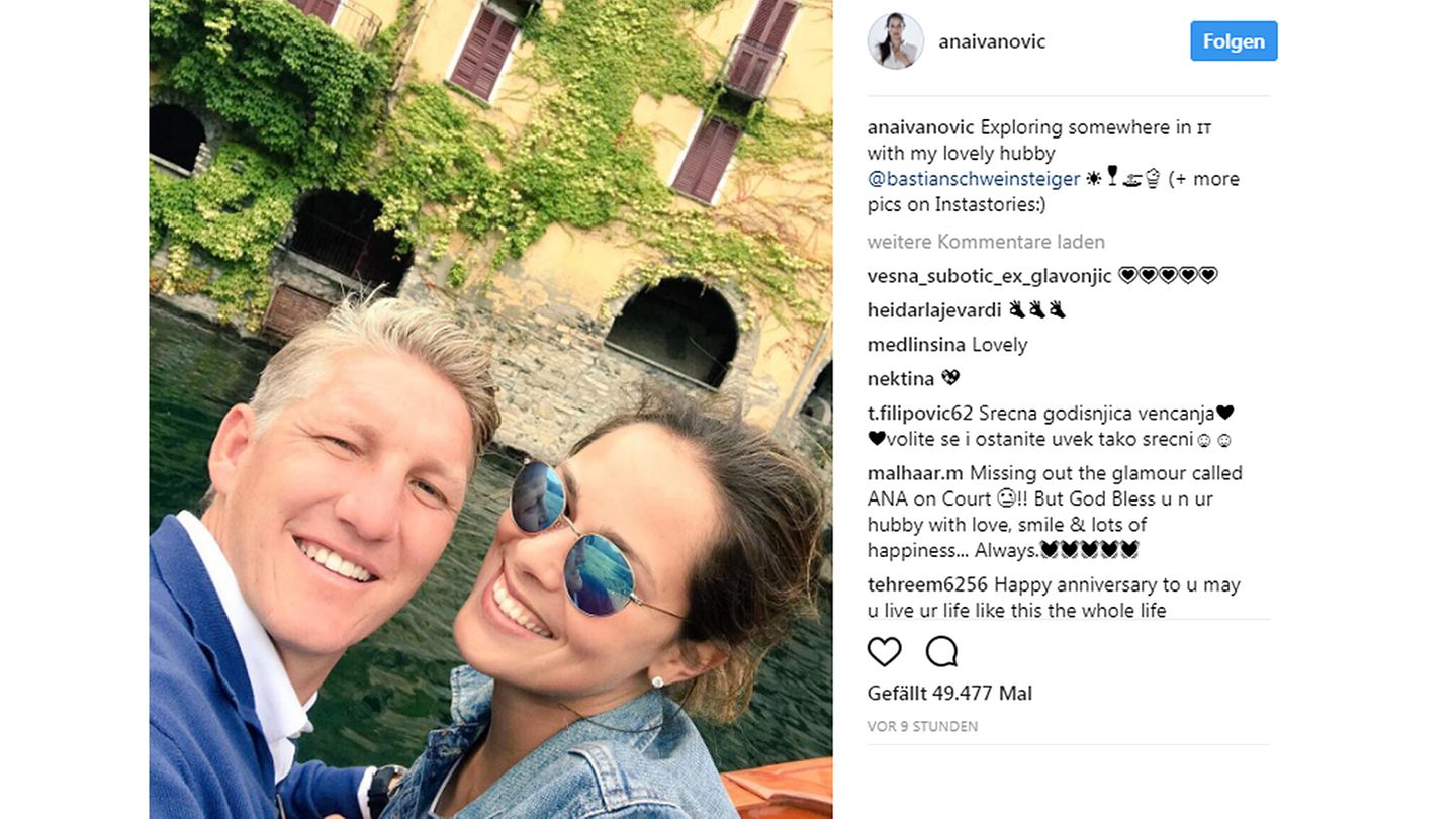 Bastian Schweinsteiger und Ana Ivanovic
