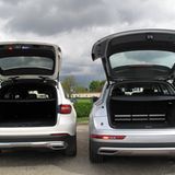Mercedes GLC 250d 4matic - Audi Q5 2.0 TDI Quattro - jeweils 550 Liter Stauraum, der sich auf 1.550 bzw. 1.600 Liter erweitern l