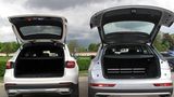 Mercedes GLC 250d 4matic - Audi Q5 2.0 TDI Quattro - jeweils 550 Liter Stauraum, der sich auf 1.550 bzw. 1.600 Liter erweitern l