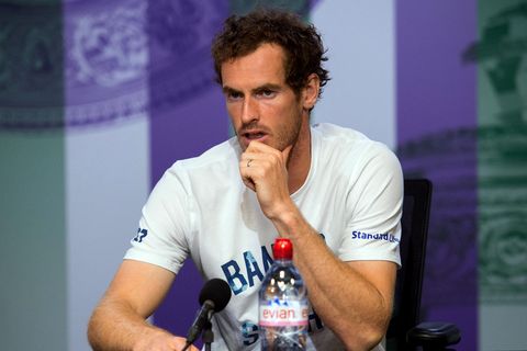 Andy Murray nach seiner Niederlage gegen Sam Querrey beim Tennisturnier in Wimbledon