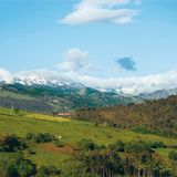 Blick auf die Picos de Europa kurz hinter San Vicente de la Barquera
