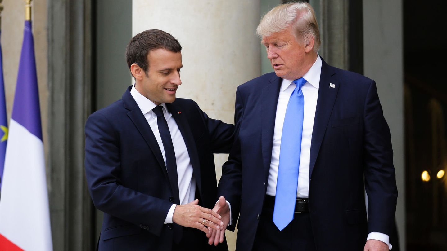 Emmanuel Macron und Donald Trump