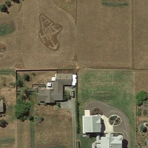 In dem Google Earth Screenshot lässt sich eine Nachricht erkennen