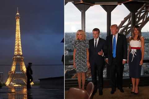 Auf dem Eiffelturm: Trump bei Star-Koch Ducasse: So sah das 6-Gänge-Menü aus