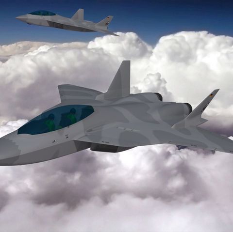 Airbus hat vor einem Monat dies Vision eines Future Combat Air Systems vorgestellt.