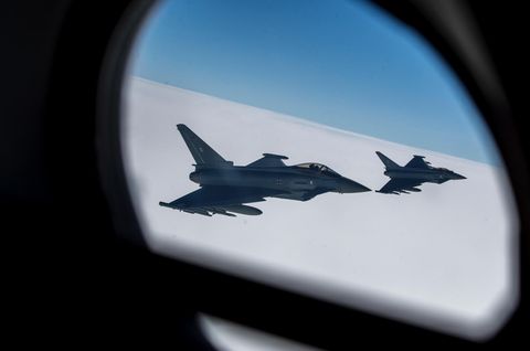Deutscher Kampfjet vom Typ «Eurofighter Typhoon»