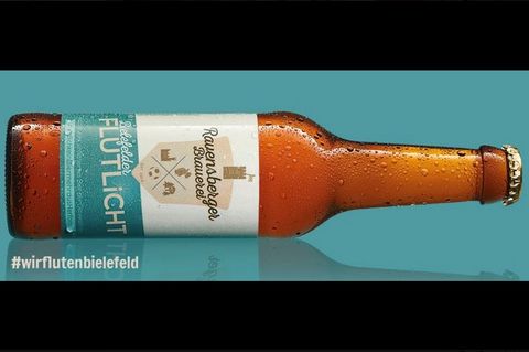 Werbeanzeige der Ravensberger Brauerei aus Bielefeld