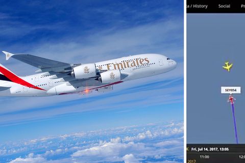 Airbus A380 von Emirates