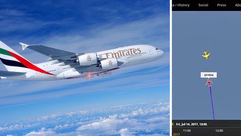 Airbus A380 von Emirates