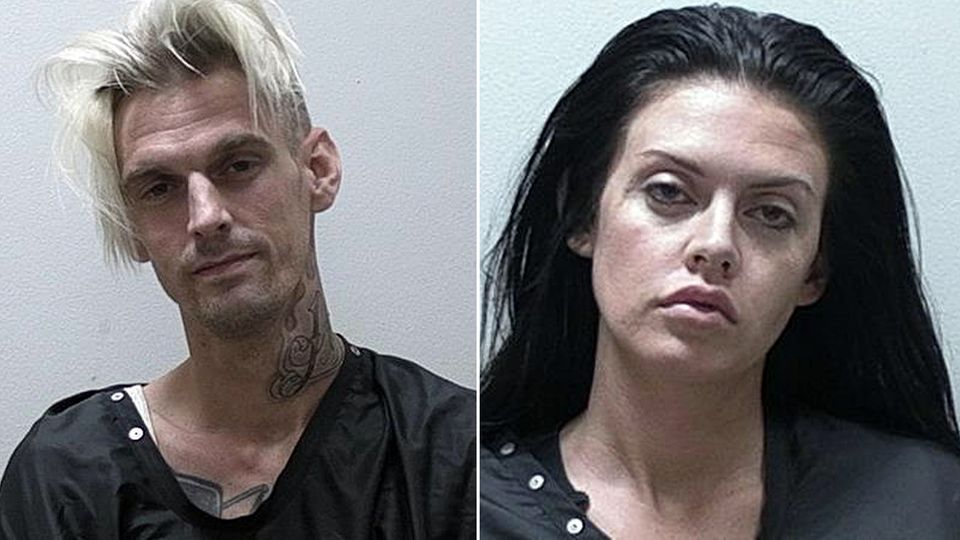 Aaron Carter und seine Freundin Madison Parker nach ihrer Festnahme