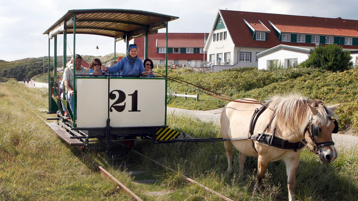 Museums-Pferdebahn auf Spiekeroog