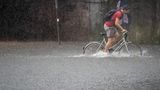 Auch mit dem Fahrrad kam man nur schwerlich voran