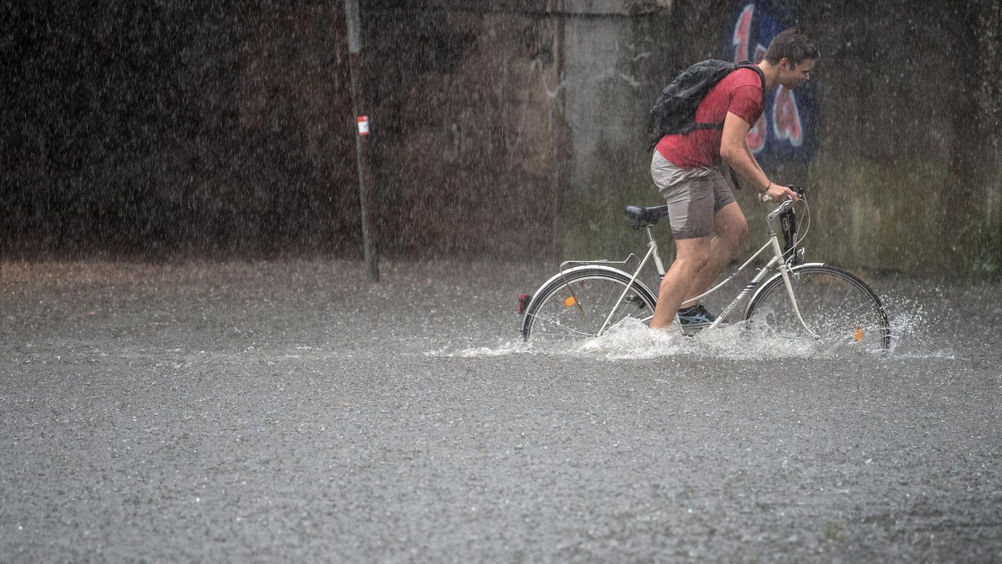 Auch mit dem Fahrrad kam man nur schwerlich voran