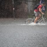 Auch mit dem Fahrrad kam man nur schwerlich voran