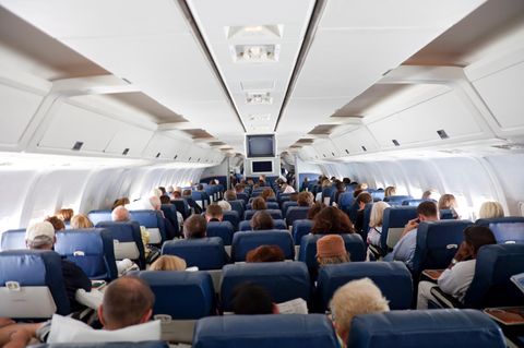 Ein voll besetztes Flugzeug