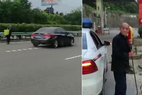 Berührender Vorfall aus China: 80-Jähriger läuft 60 Kilometer auf der Autobahn - aus Liebe zu seinem Enkel