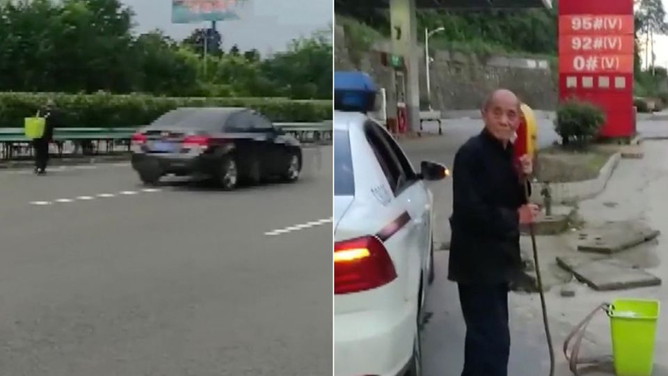 Berührender Vorfall aus China: 80-Jähriger läuft 60 Kilometer auf der Autobahn - aus Liebe zu seinem Enkel