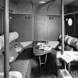 Kabine in einem Flugboot vom Typ Shorts Empire der Imperial Airways aus dem Jahre 1936.