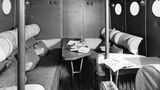 Kabine in einem Flugboot vom Typ Shorts Empire der Imperial Airways aus dem Jahre 1936.