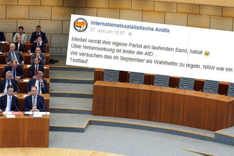 AfD-Einspruch gegen NRW-Wahlergebnis mit brisantem Antifa-Tweet