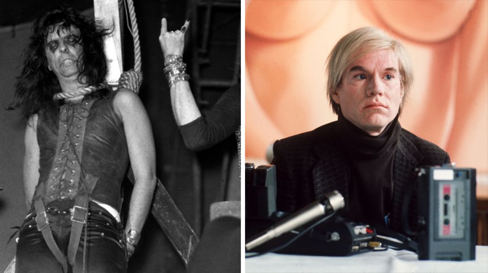 Alice Cooper (l.) und Andy Warhol Alice Cooper (l.) und Andy Warhol im Jahre 1972.