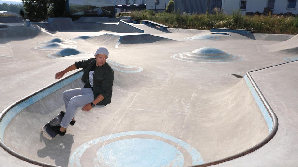 Michael Spitzbarth im Skaterpark Helmbrechts Michael Spitzbarth im Skaterpark Helmbrechts