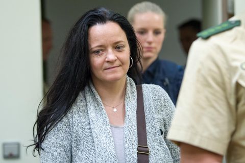Beate Zschäpe am zweiten Tag des Plädoyers der Bundesstaatsanwaltschaft