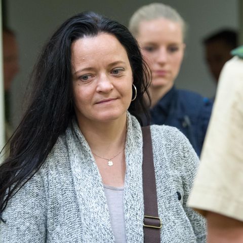 Beate Zschäpe am zweiten Tag des Plädoyers der Bundesstaatsanwaltschaft