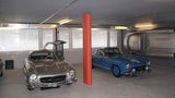 Adrian Gattiker und sein Mercedes 300 SL bayrisch-blau